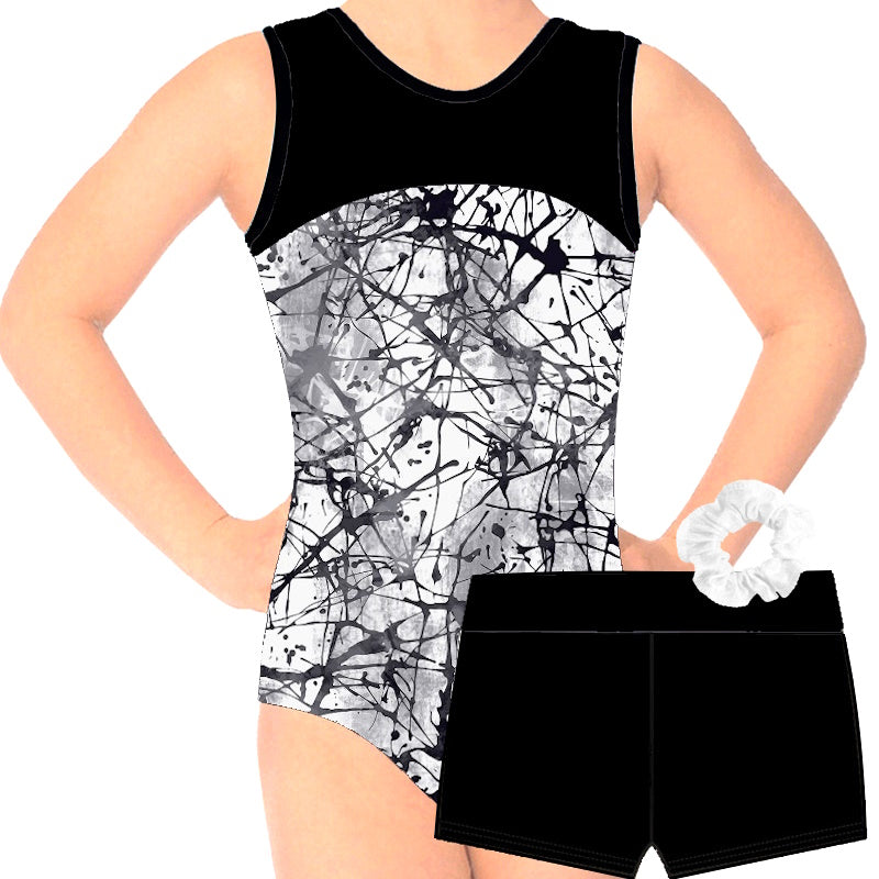 TWISTER LEOTARD & SHORTS SET