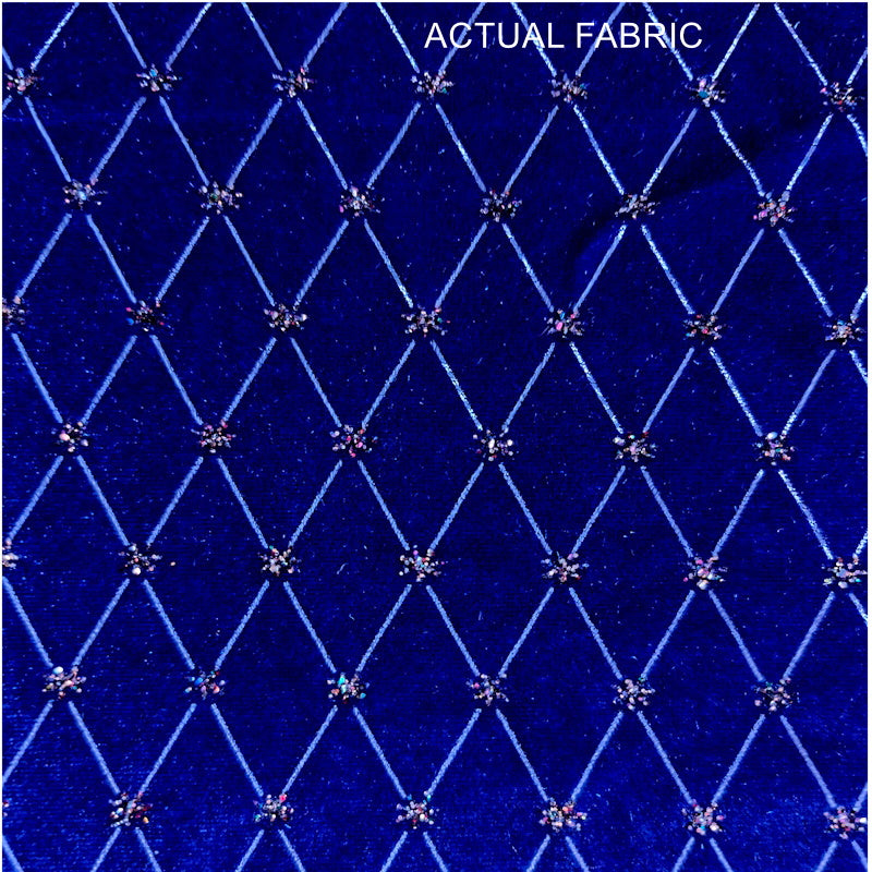 ROYAL or BLACK DIAMOND VELVET SHORTS