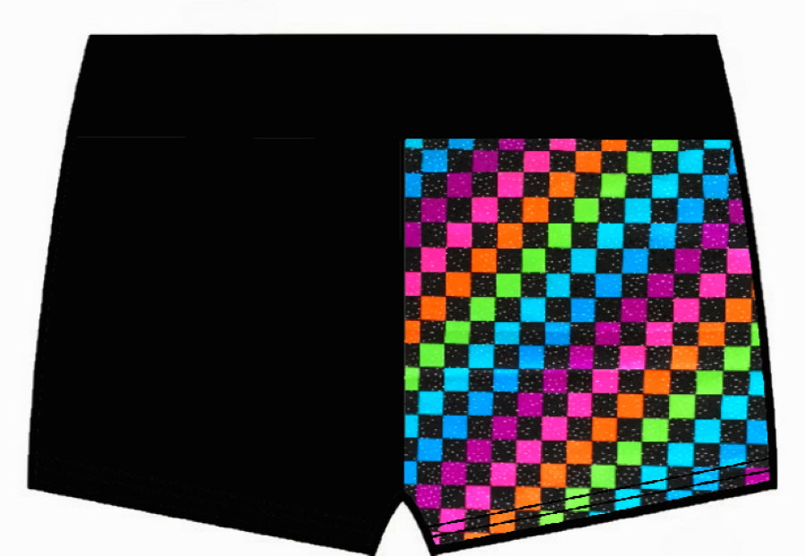 Checkers Gymnastics Shorts Gym Wear Inspire xo Australia