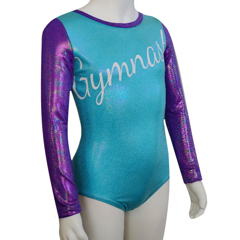 LONG SLEEVE GYMNASTICS LEOTARD GYM WEAR DANCE LEOTARD INSPIRE xo