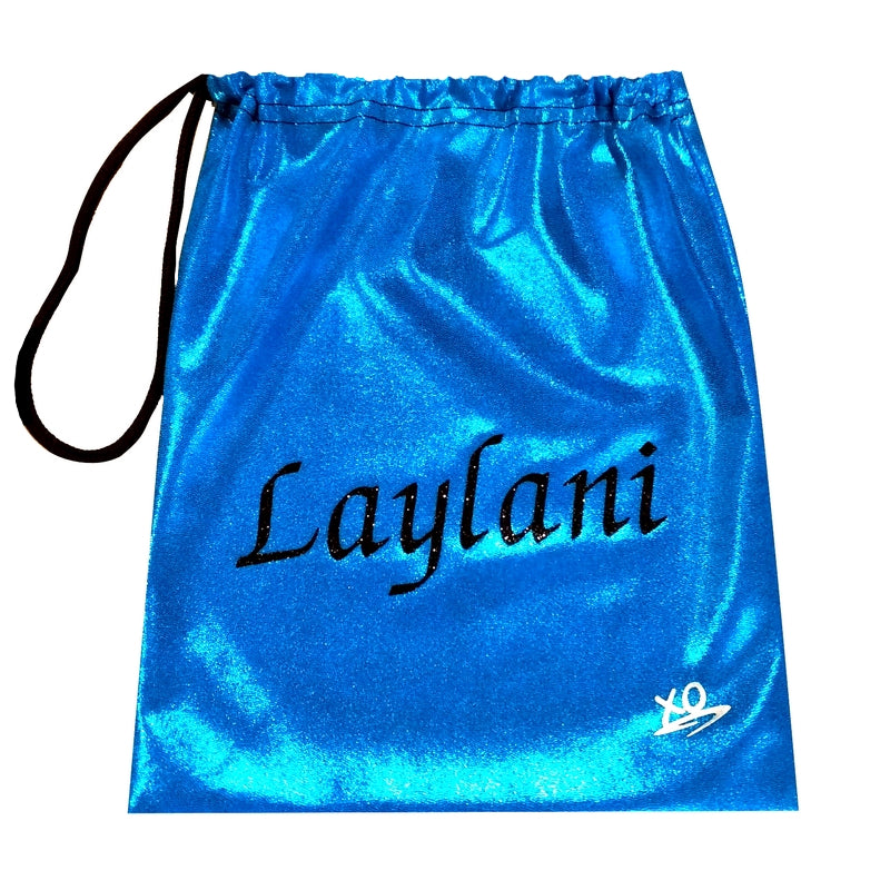 PERSONALISED BAGS & SCRUNCHIE - NO CRYSTALS - ALL COLOURS