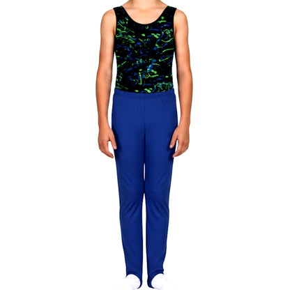 BOYS ROYAL BLUE STIRRUP PANTS - LONGS