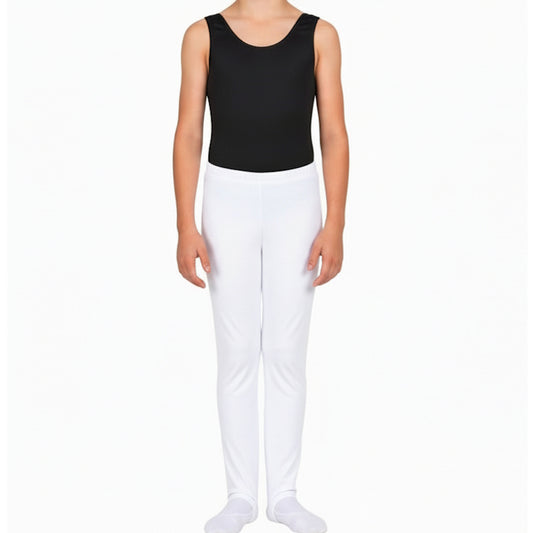 BOYS WHITE STIRRUP PANTS - LONGS