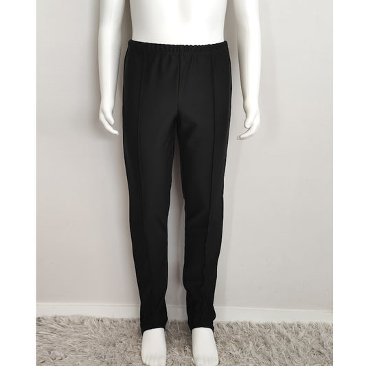 BOYS BLACK STIRRUP PANTS - LONGS