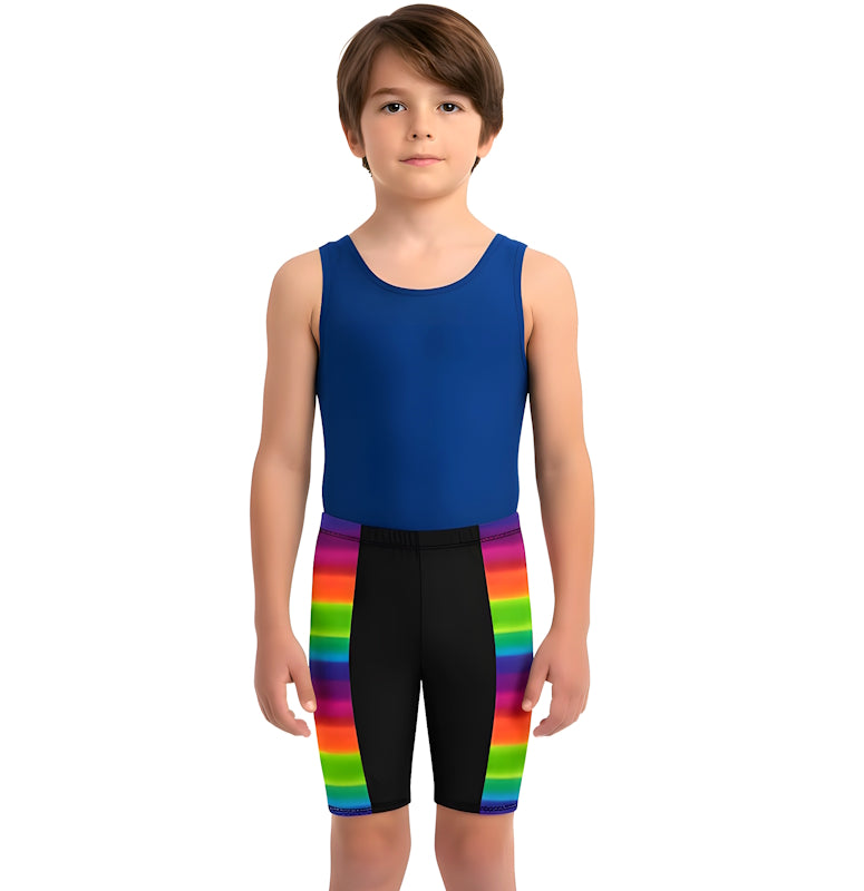 BOYS RAINBOW TRAINING SHORTS