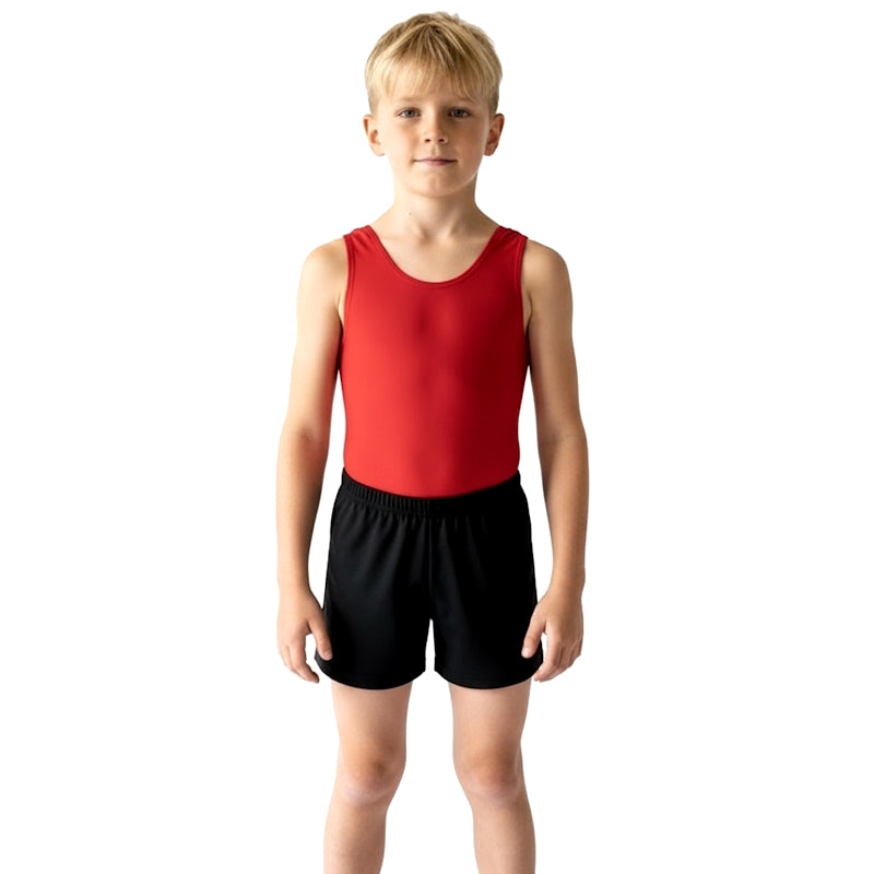 BOYS BLACK GYM SHORTS
