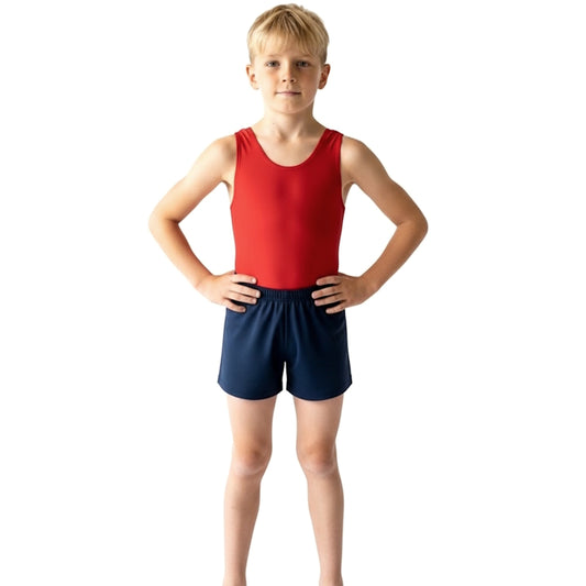 BOYS NAVY GYM SHORTS