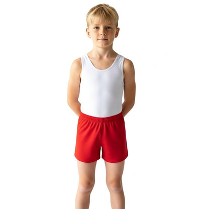 BOYS RED GYM SHORTS