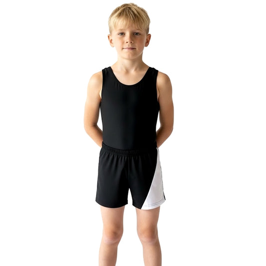 BOYS WHITE PANEL SHORTS