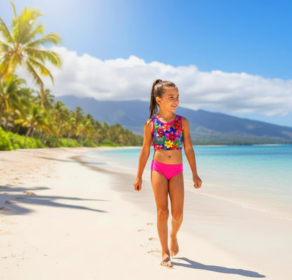 ALOHA CROP SETS with a choice of bottoms