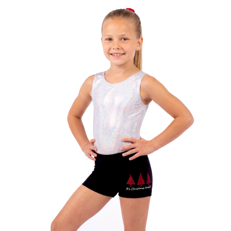 CHRISTMAS LEOTARD & SHORTS SET