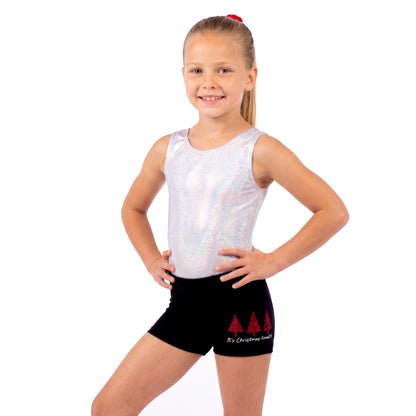 CHRISTMAS LEOTARD & SHORTS SET