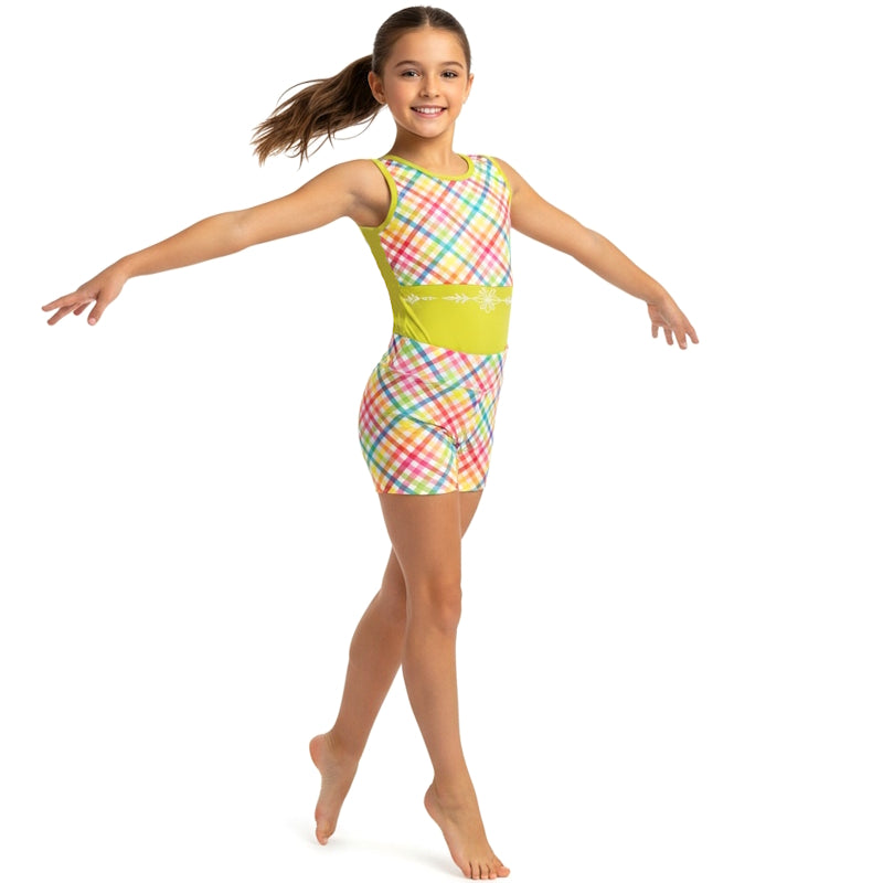 CHECK IT OUT LEOTARD & SHORTS SET