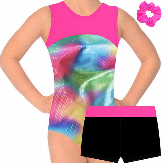 FLOSSY LEOTARD & SHORTS SET