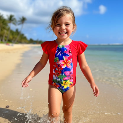 ALOHA ONE PIECE SWIMSUIT