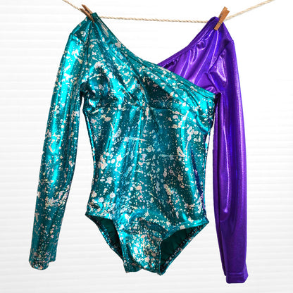 JADE SPLATTER LEOTARD - SIZE 7