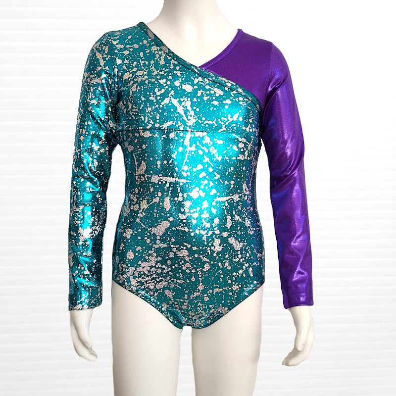 JADE SPLATTER LEOTARD - SIZE 7