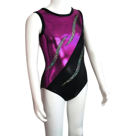 LILY LEOTARD - BERRY & SILVER