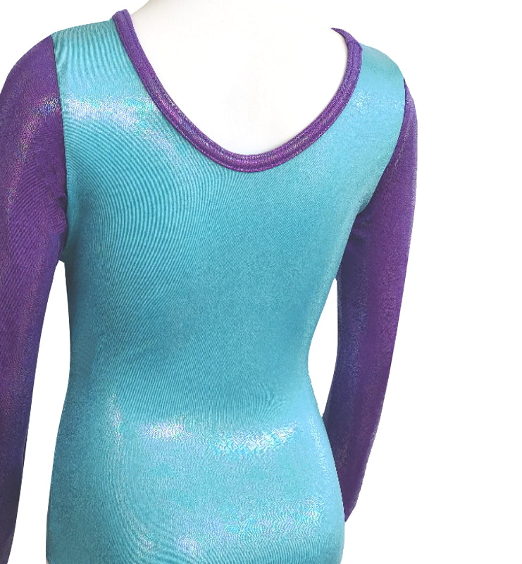 "GYMNAST" LONG SLEEVE LEOTARD - SIZE 8