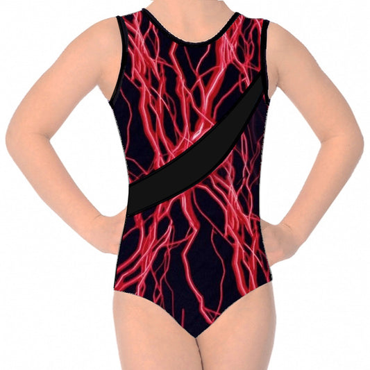 RED LIGHTNING RACERBACK LEOTARD