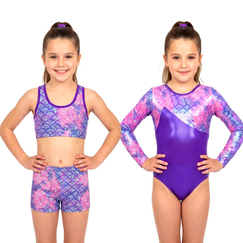 RADIANCE LONG SLEEVE LEOTARD, SHORTS and CROP BUNDLE