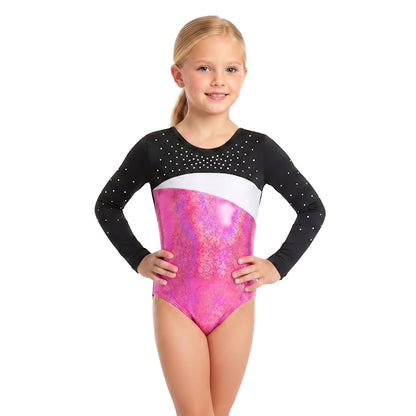 SHIMMER LONG SLEEVE LEOTARD