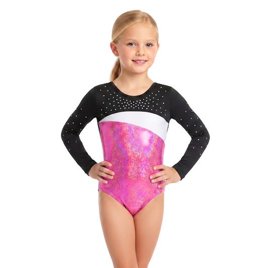 SHIMMER LONG SLEEVE LEOTARD