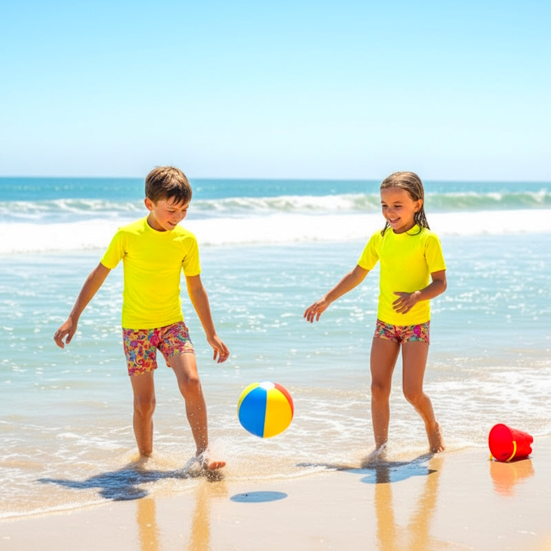 CALYPSO FLURO RASHIE SET with a choice of bottoms