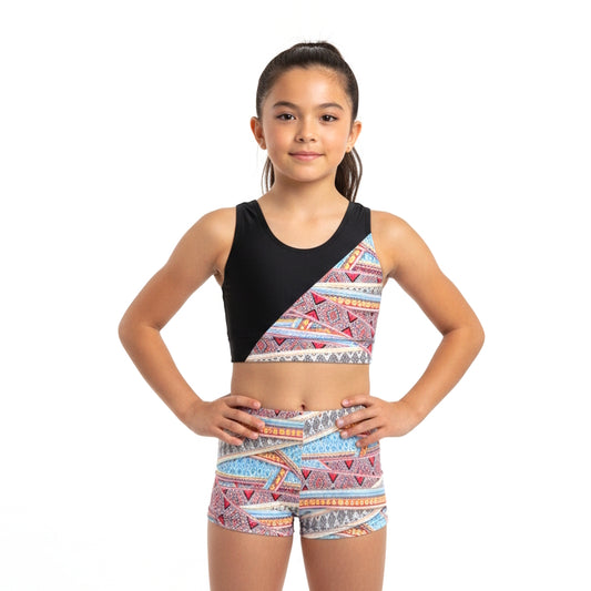 TRIBAL CROP & SHORTS SET