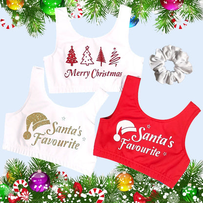 "SANTA'S FAVOURITE" CROP TOP