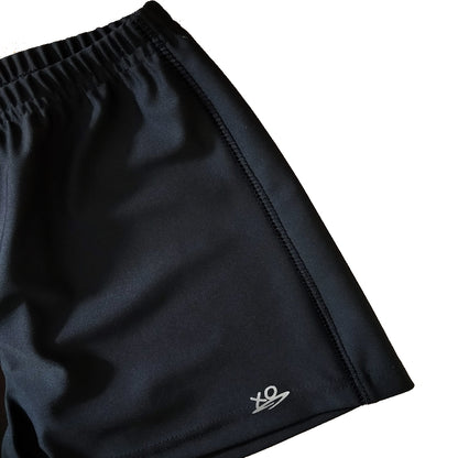 BOYS BLACK GYM SHORTS