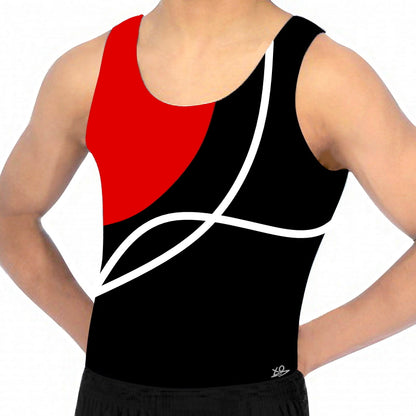 BOYS LEONARDO RED - BIKETARD or LEOTARD