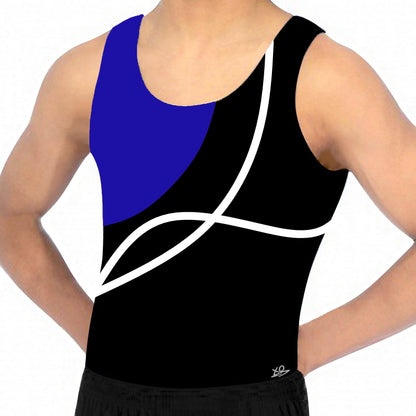 BOYS LEONARDO BLUE - BIKETARD or LEOTARD