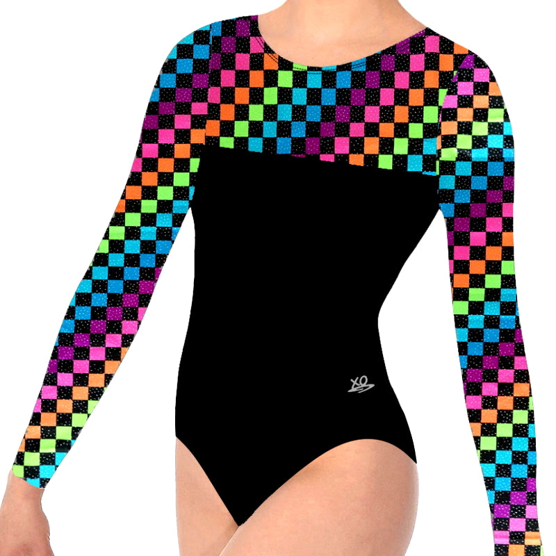 GIRLS LONG SLEEVE GYMNASTICS LEOTARD AUSTRALIA INSPIRE xo