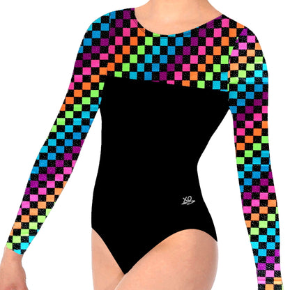 GIRLS LONG SLEEVE GYMNASTICS LEOTARD AUSTRALIA INSPIRE xo