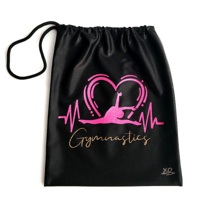 PERSONALISED HEARTBEAT BAG - FLURO PINK