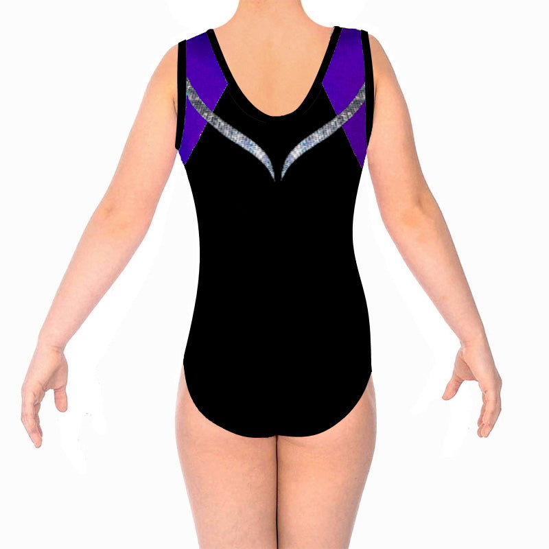 LILY LEOTARD - PURPLE & SILVER