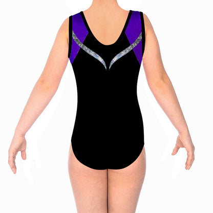 LILY LEOTARD - PURPLE & SILVER