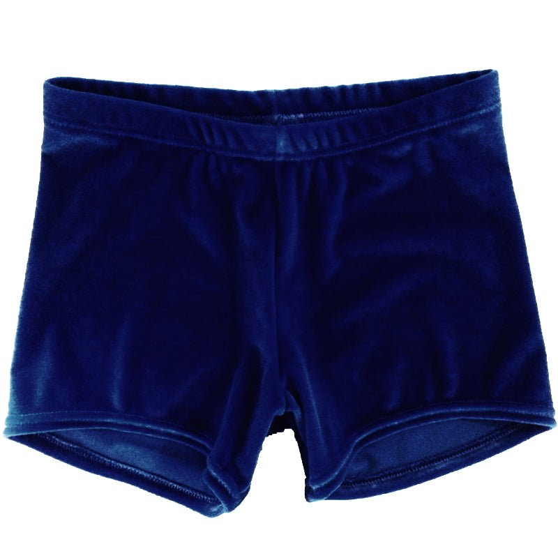 STRETCH VELVET SHORTS - Black, Navy & Royal Blue