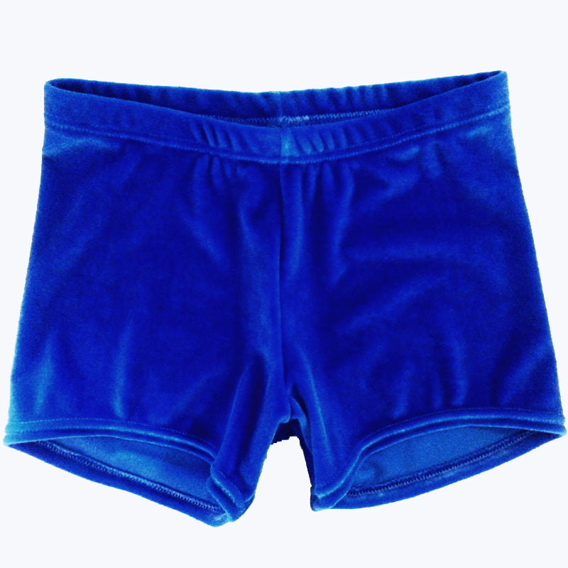 STRETCH VELVET SHORTS - Black, Navy & Royal Blue